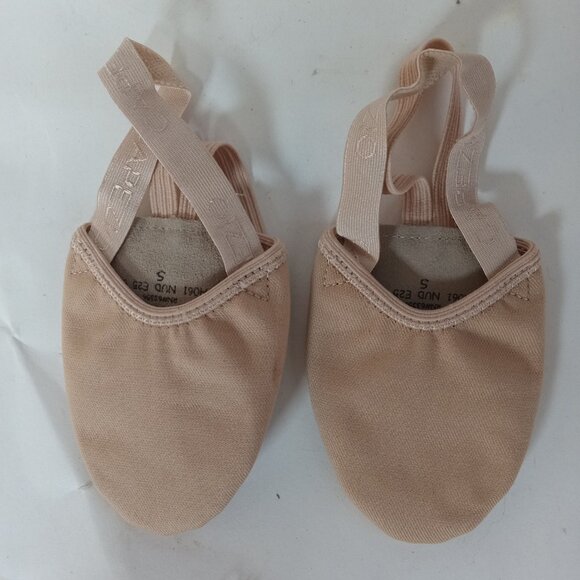Capezio Pirouette II Canvas Dance Shoes Nude Size S H061 Sz 6-7 NEW - Picture 7 of 15